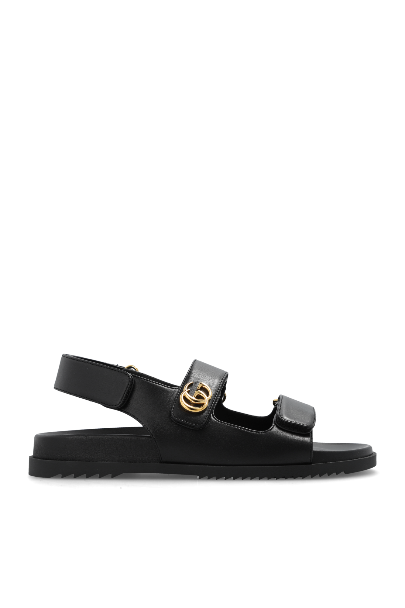 Gucci Leather sandals with logo