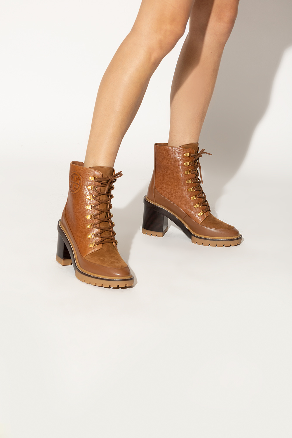 Brown 'Miller' heeled ankle boots Tory Burch - Vitkac KR