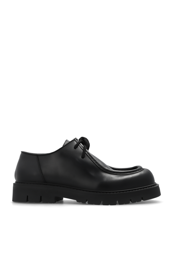 Bottega Veneta ‘Haddock’ leather Silver shoes