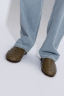 Bottega Veneta GREEN ‘Sunday’ leather slides