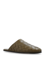 Bottega Veneta GREEN ‘Sunday’ leather slides