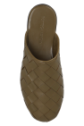 Bottega Veneta GREEN ‘Sunday’ leather slides