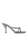 Bottega Veneta SILVER ‘Blink’ heeled mules