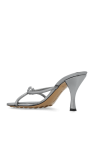 Bottega Veneta SILVER ‘Blink’ heeled mules