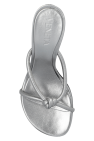 Bottega Veneta SILVER ‘Blink’ heeled mules