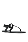 Saint Laurent BLACK ‘Cassandre’ sandals