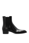 Saint Laurent BLACK ‘Wyatt’ heeled Chelsea boots