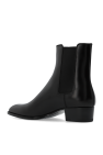 Saint Laurent BLACK ‘Wyatt’ heeled Chelsea boots