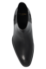 Saint Laurent BLACK ‘Wyatt’ heeled Chelsea boots