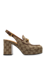 Gucci Monogrammed platform mules