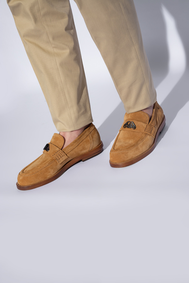 Alexander McQueen Zamszowe buty typu ‘loafers’