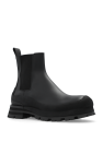 Alexander McQueen BLACK Ankle boots with logo