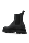 Alexander McQueen BLACK Ankle boots with logo