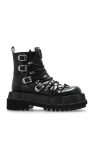 Gucci BLACK Platform boots in leather