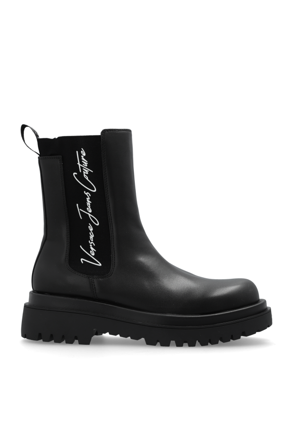 Versace Jeans Couture Ankle boots with logo