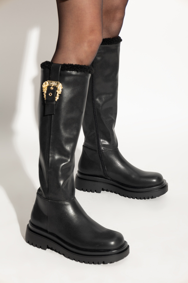 Versace Jeans Couture Boots with faux fur