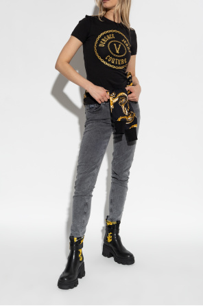 Versace Jeans Couture Botki na obcasie