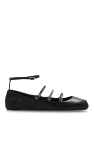 alexander mcqueen logo detail slide sandals item