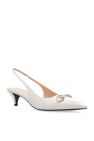 Gucci cream Leather high-heeled shoes