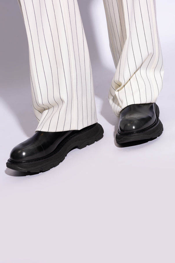 Alexander McQueen Leather platform ankle boots