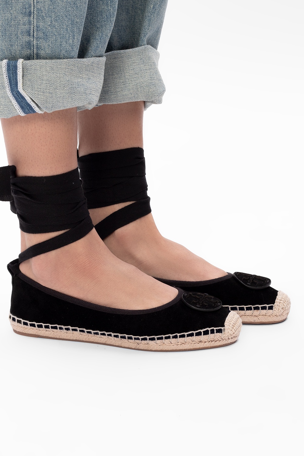 Tory Burch ‘Minnie’ espadrilles with ankle ties