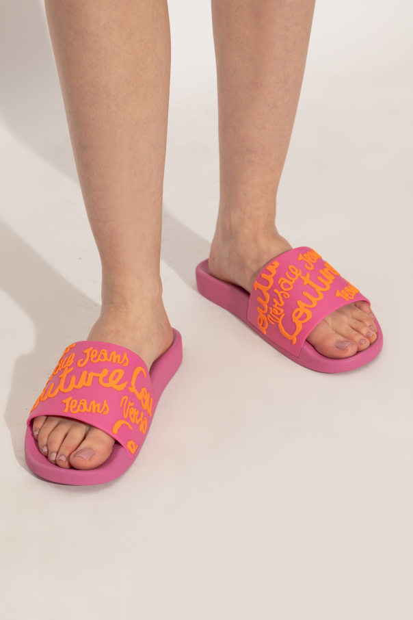 Versace Jeans Couture Rubber slides with logo