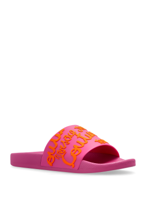 Versace Jeans Couture Rubber slides with logo