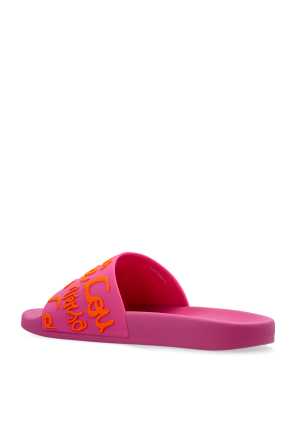 Versace Jeans Couture Rubber slides with logo