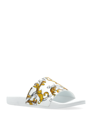 Versace Jeans Couture Rubber slides with print