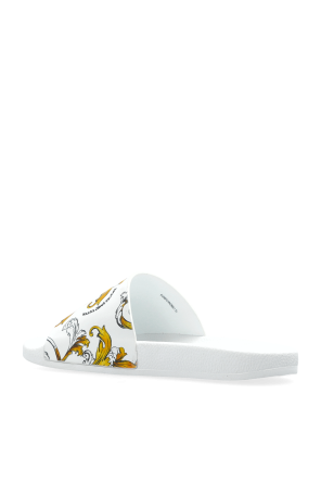 Versace Jeans Couture Rubber slides with print