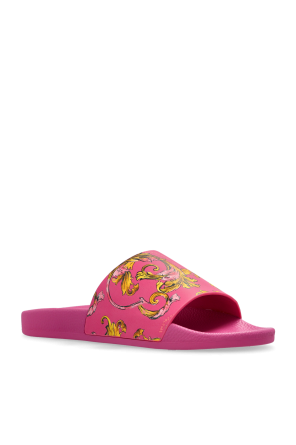 Versace Jeans Couture Rubber slides with print