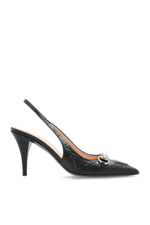 Gucci Skórzane buty na obcasie