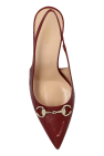 Gucci BURGUNDY Leather high-heeled shoes