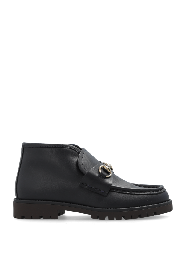 Gucci Kids Leather ankle boots