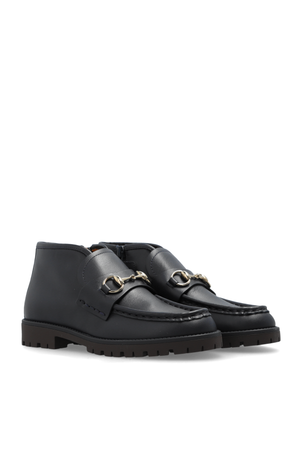 Gucci Kids Leather ankle boots