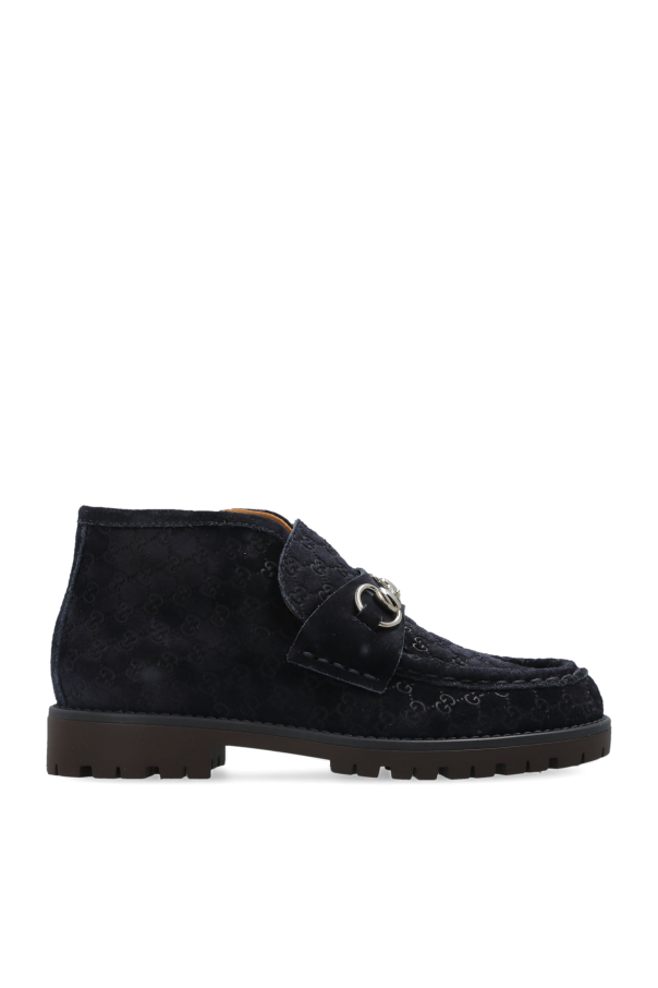Suede ankle boots od Gucci Kids