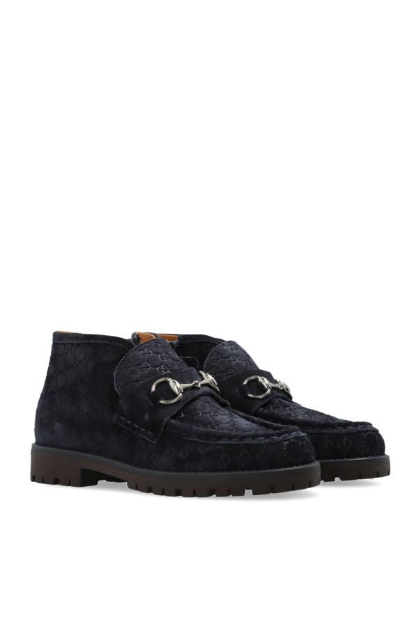 Gucci Kids Wildlederstiefeletten