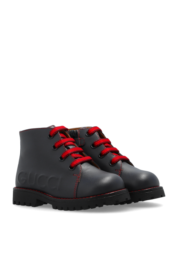 Gucci Kids Leather ankle boots