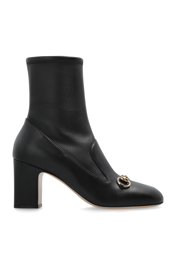 Gucci Leather heeled ankle boots