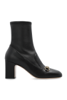 Gucci BLACK Leather heeled ankle boots