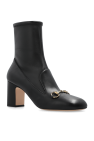 Gucci BLACK Leather heeled ankle boots