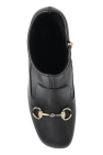 Gucci BLACK Leather heeled ankle boots