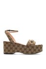 Gucci beige Platform sandals Horsebit