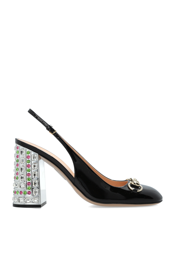 Gucci Skórzane buty na obcasie