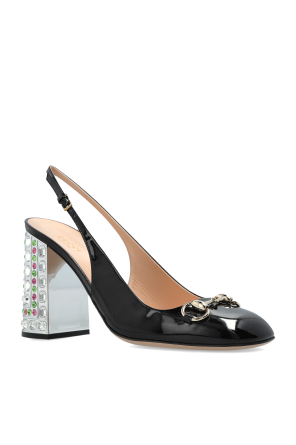 Gucci Skórzane buty na obcasie
