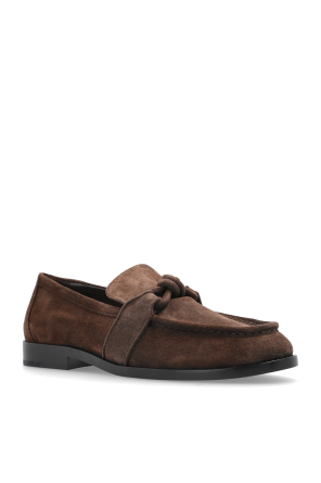 Bottega Veneta Zamszowe buty `Astaire` typu `loafers`