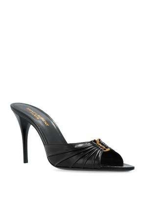 Saint Laurent Klapki na obcasie `Babylone`