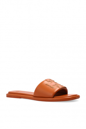 Tory Burch Leather slides with logo