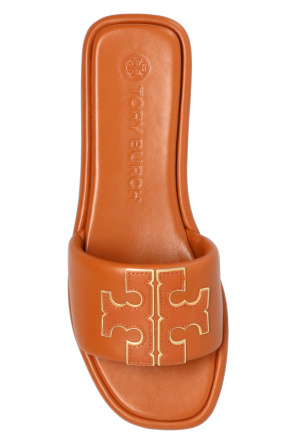 Tory Burch Leather slides with logo