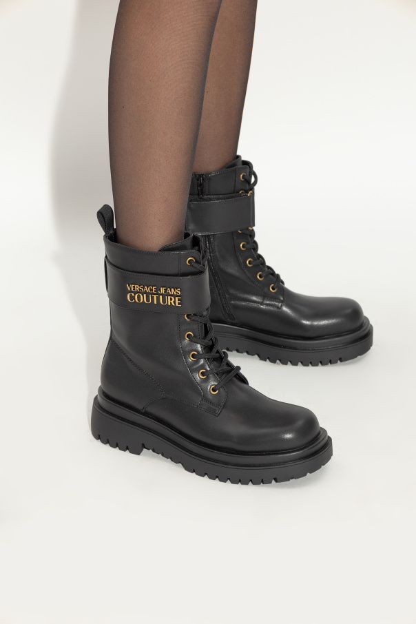 Versace Jeans Couture Botas tipo trekking de piel ecológica